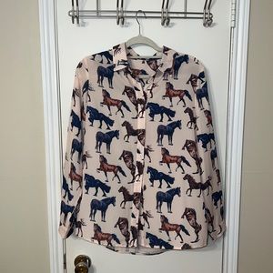 Western Horse Blouse